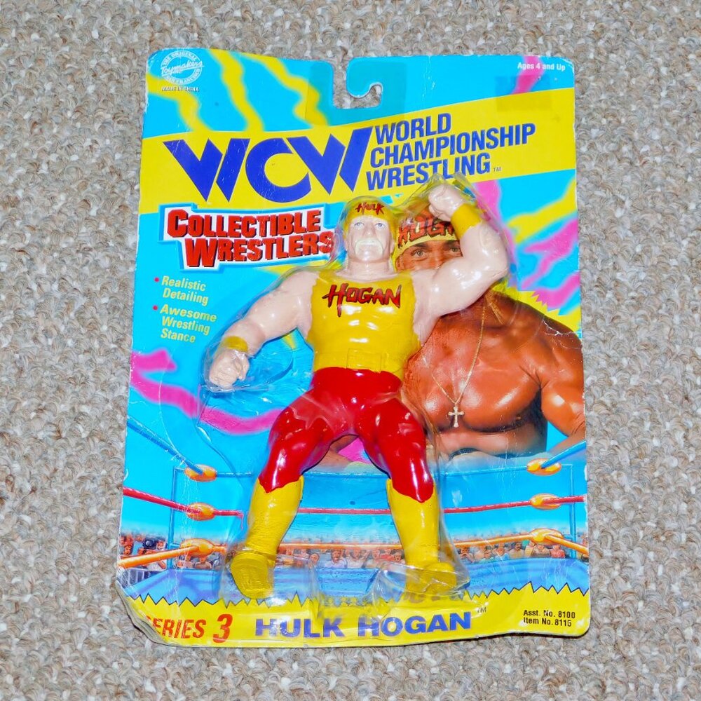 1994 WCW World Championship Wrestling 7" Hulk Hogan Figure MOC Brand New